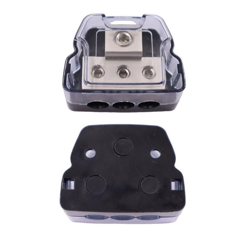 Power Ground Distribution Block 1 Gauge In to 3 Gauge Out Power Distribution Box