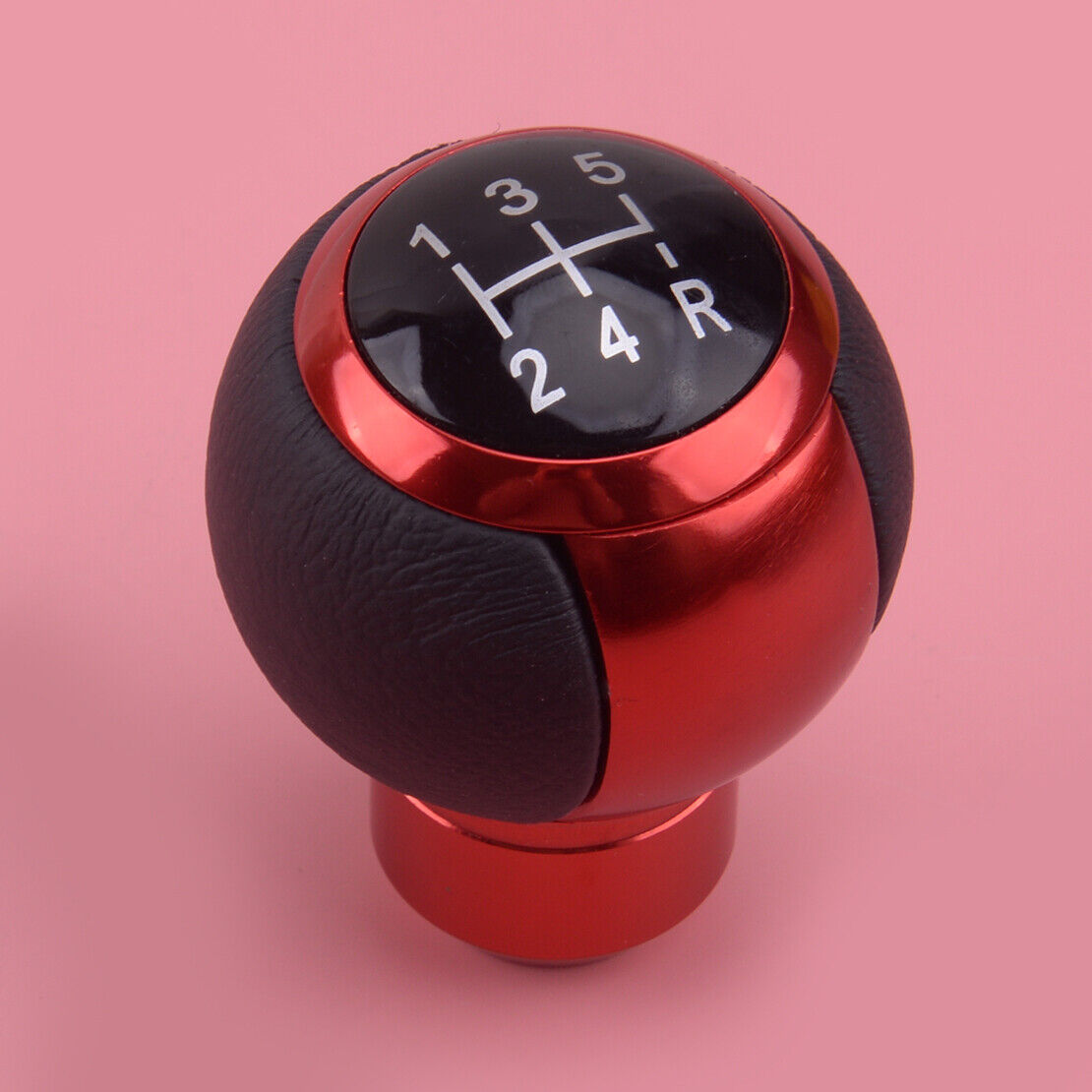 Universal Car MT Manual 5 Speed Gear Shift Knob Gear Stick Shifter Ball Head Red
