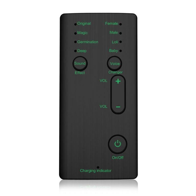 Mini Voice Changer Sound Card Portable Mini Voice Changer Device Microphone Tool