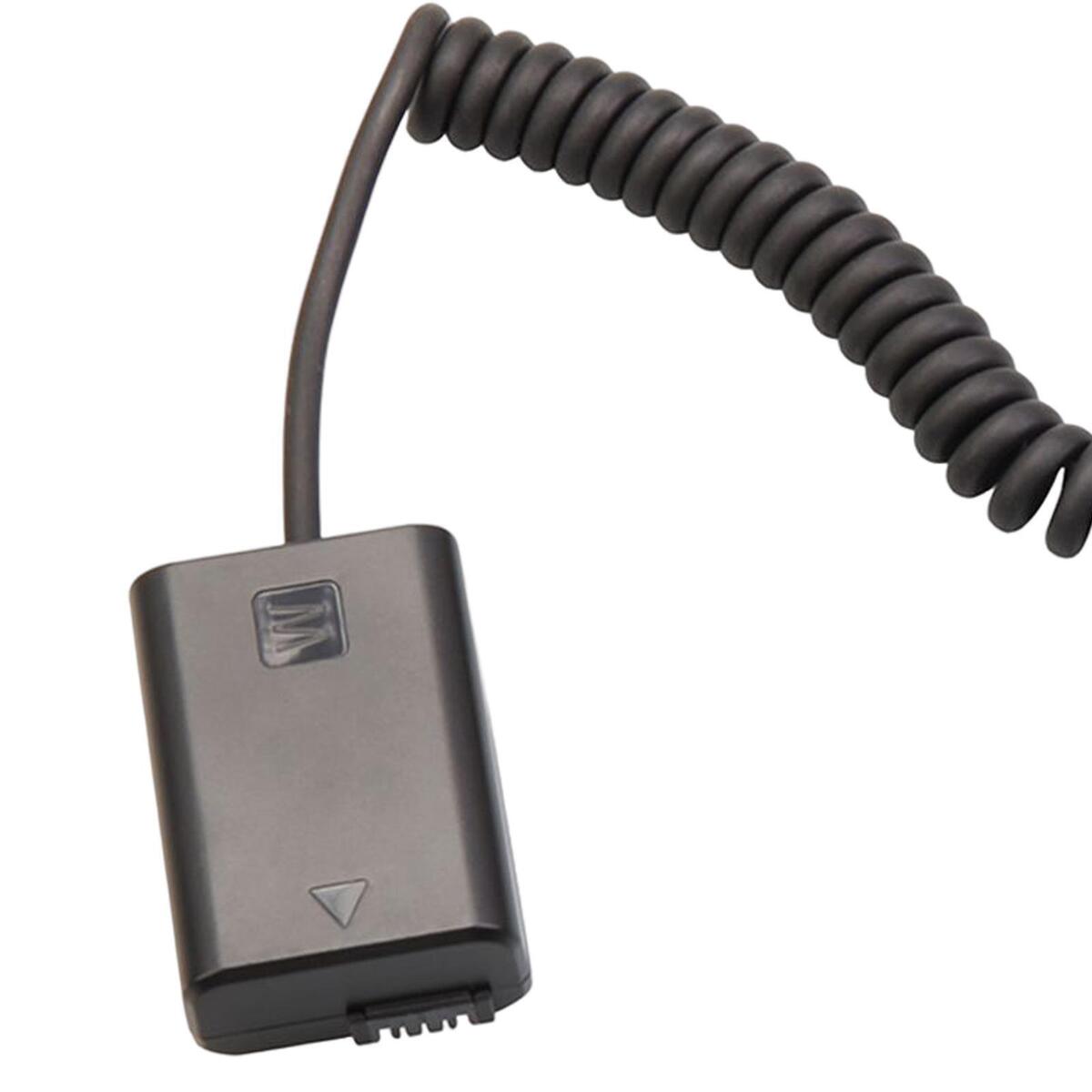 Np Dummy Battery Decoded Adapter, with Type  Cable Replacement for