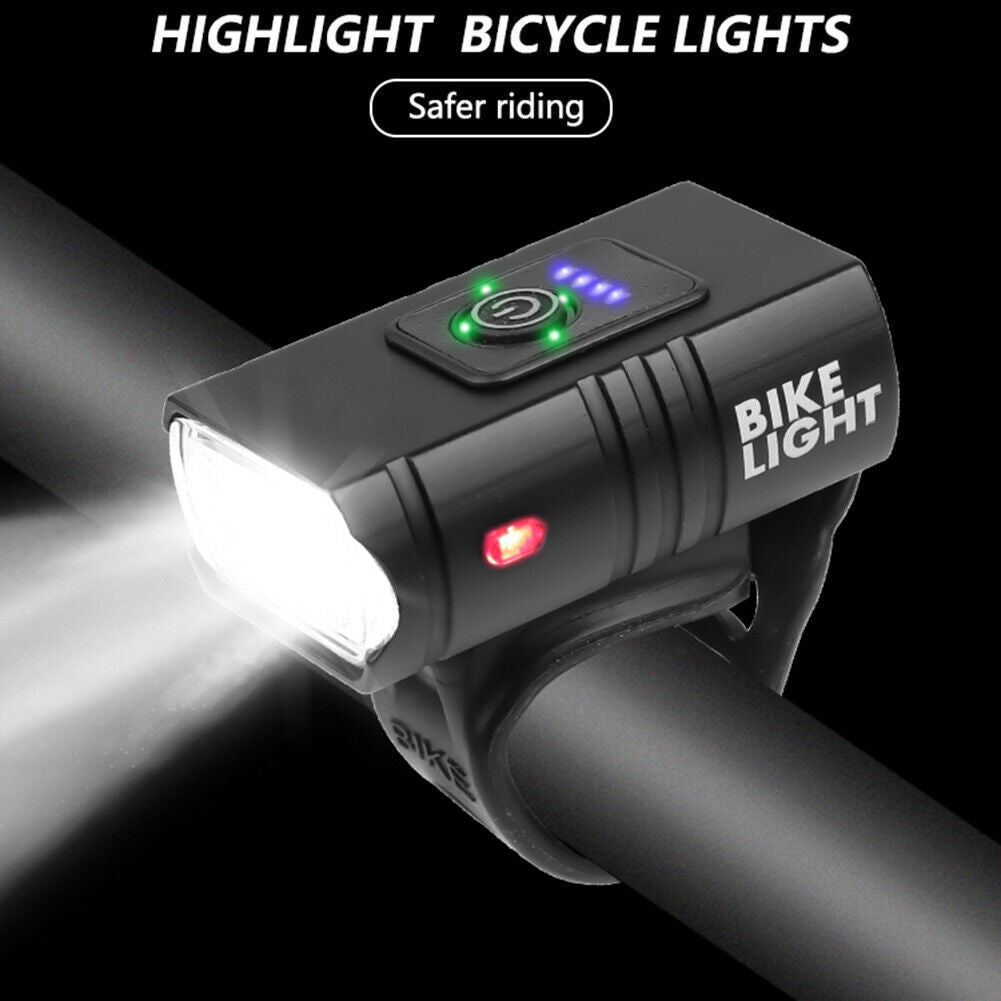 T6 LED Bicycle Light 10W 800LM 6 Modes USB Rechargeable MTB Front Lamp