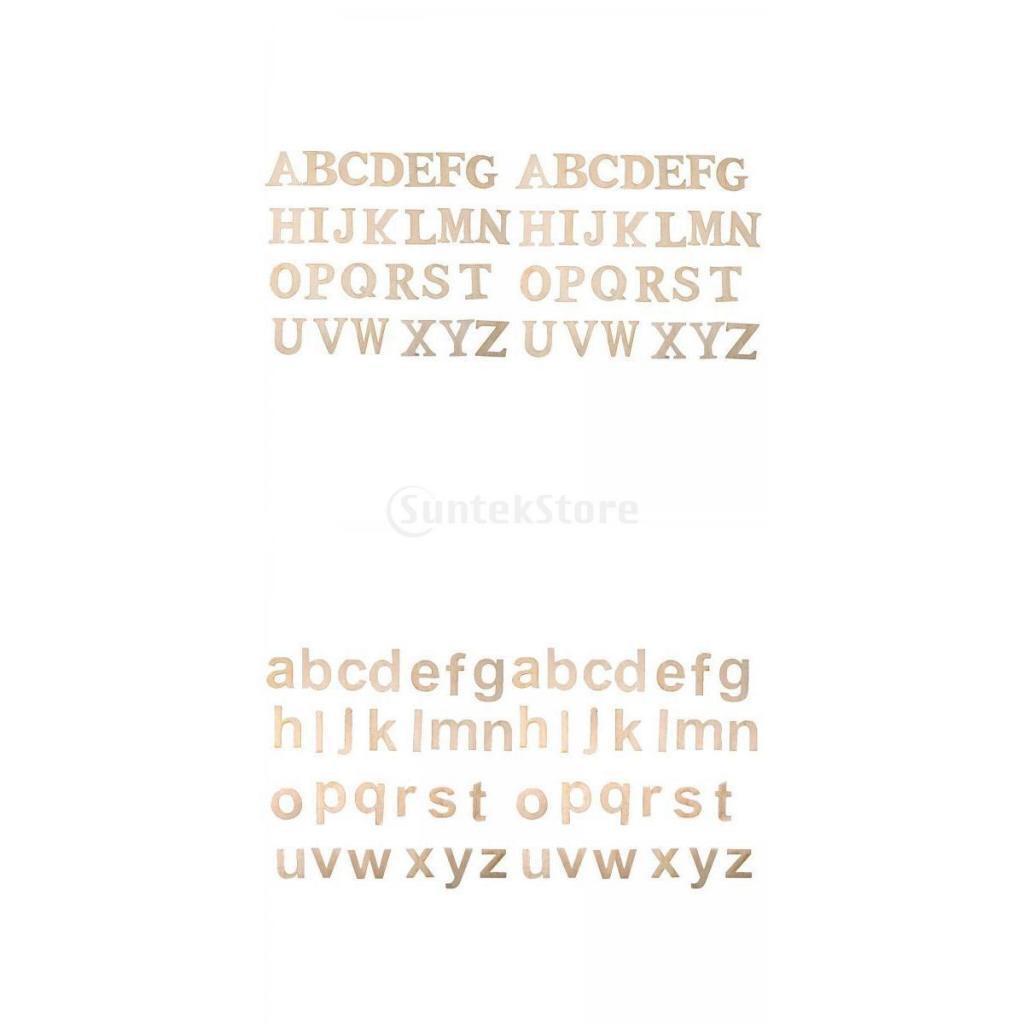 104Pcs Wooden Alphabet Letters for Christmas Party Decor Capital Letters