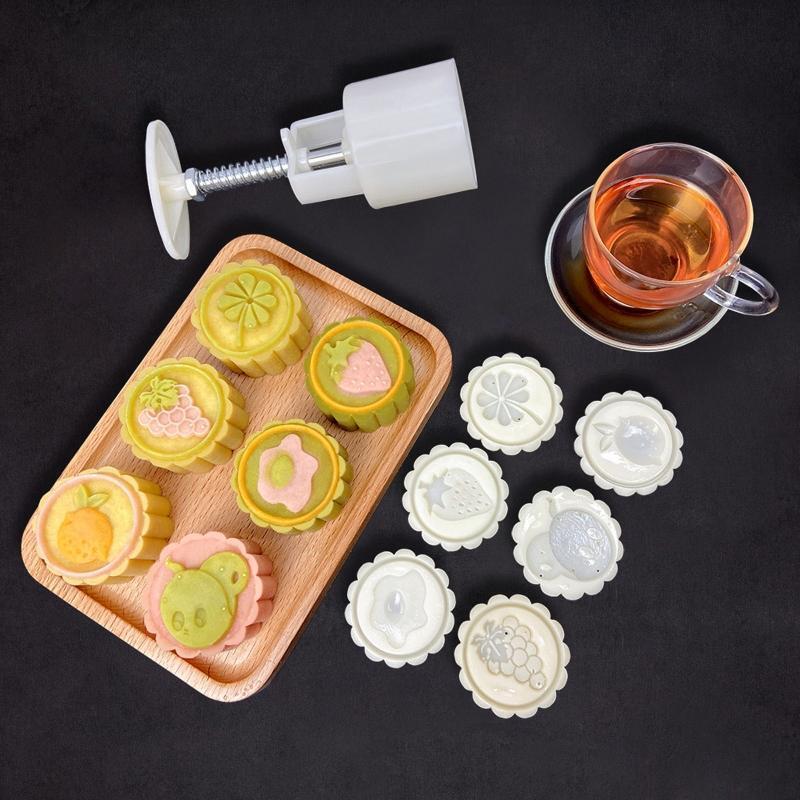 Exquisite Mooncake Press Mould for Mid Autumn Festival Home Cake Making Supplies