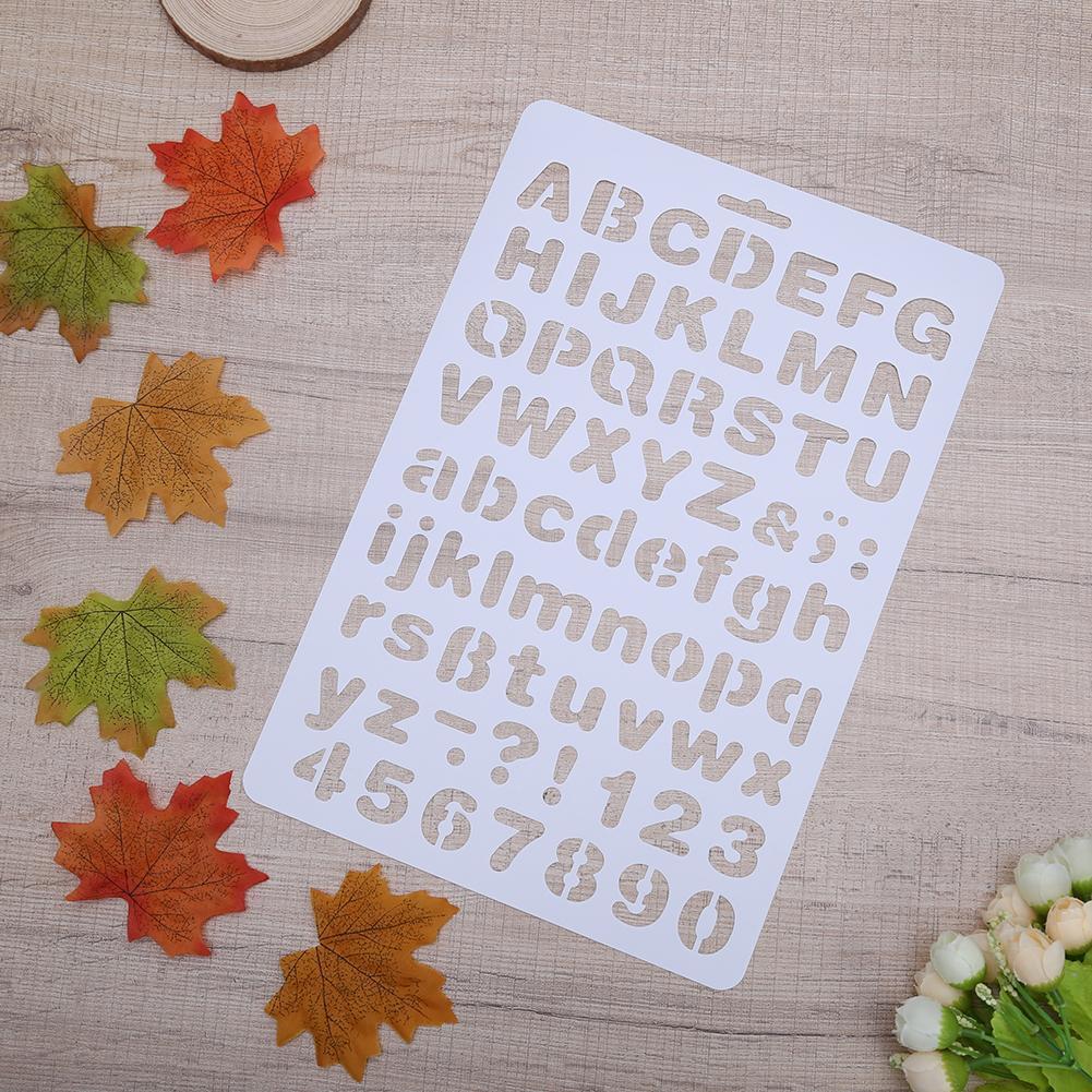 Lettering Stencil Letter Alphabet Stencils Painting Paper Craft Number Word