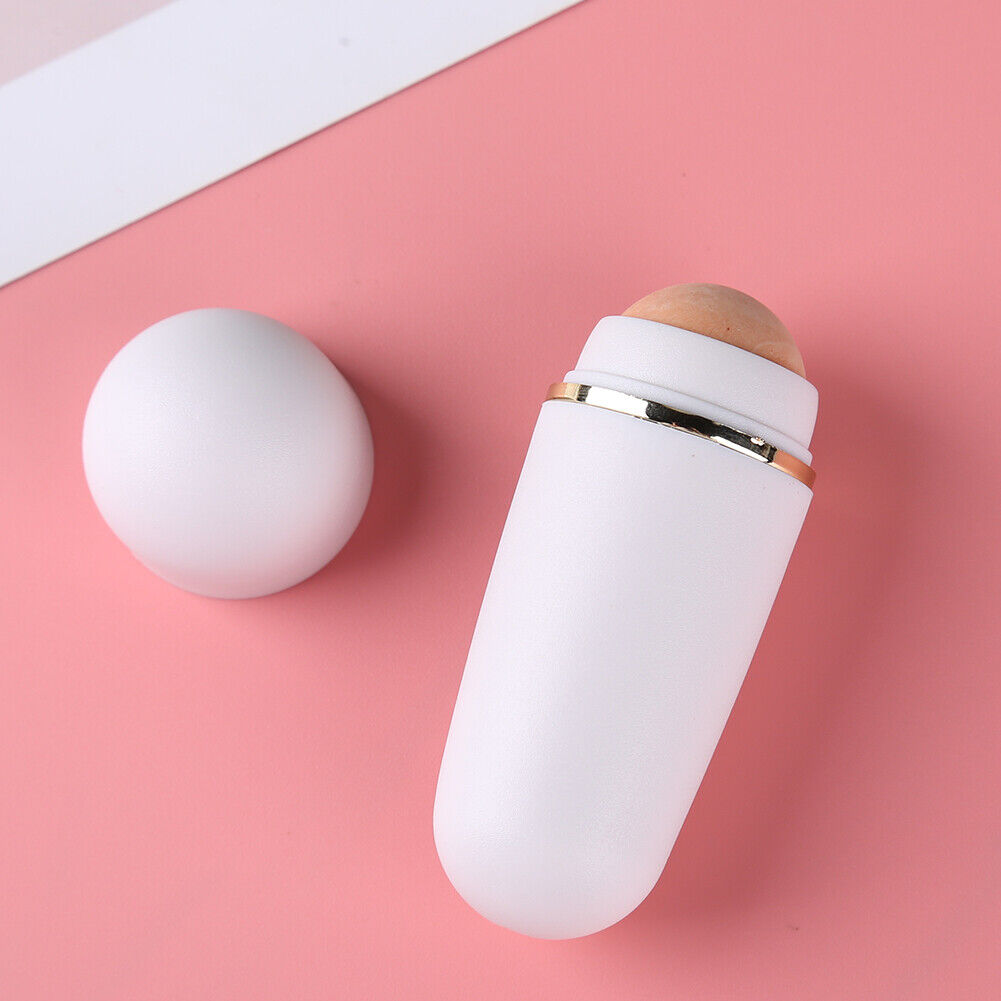 Face Oil Absorbing Roller Volcanic Stone Summer Blemish Remove Ball (White)