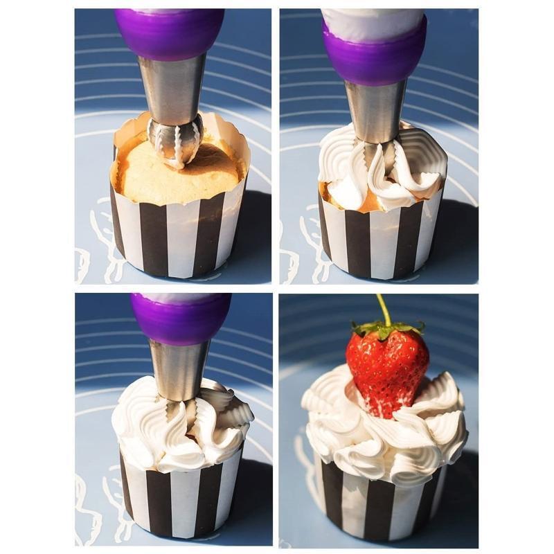 42 Pack Spherical Icing Piping Nozzles Russian Ball Pastry Tips Fondant Gadgets
