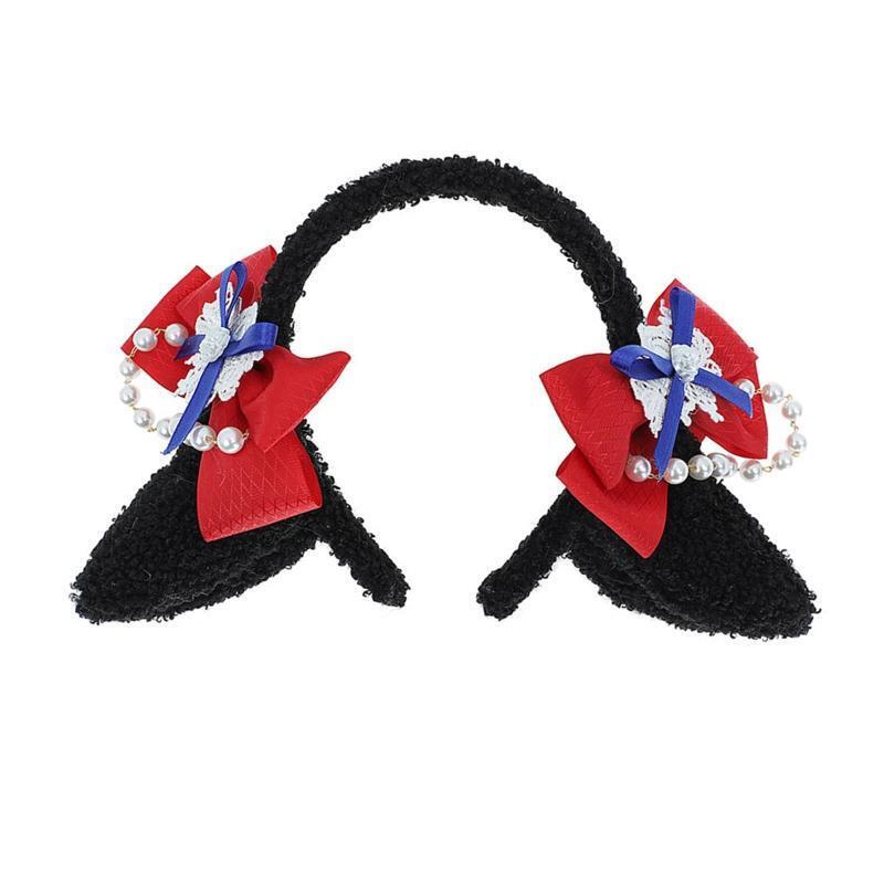 Women Animals Sheep Ears Head Hoop Make Up Ornaments Festival Party Hair Decors