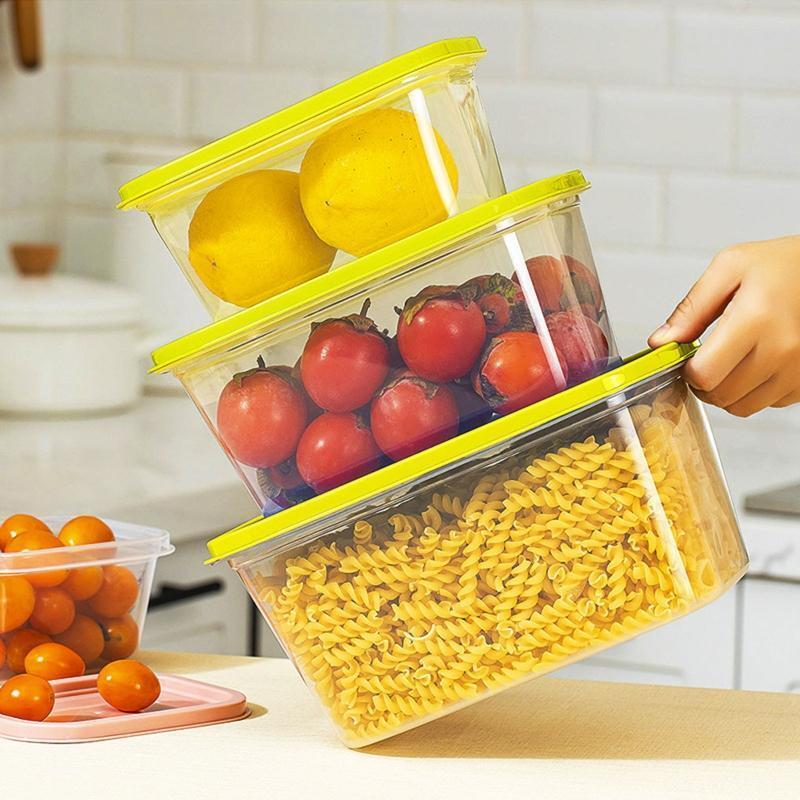 Food Storage Box with Lid Set of 6 BPA Free Moisture Proof Sealing Organizer