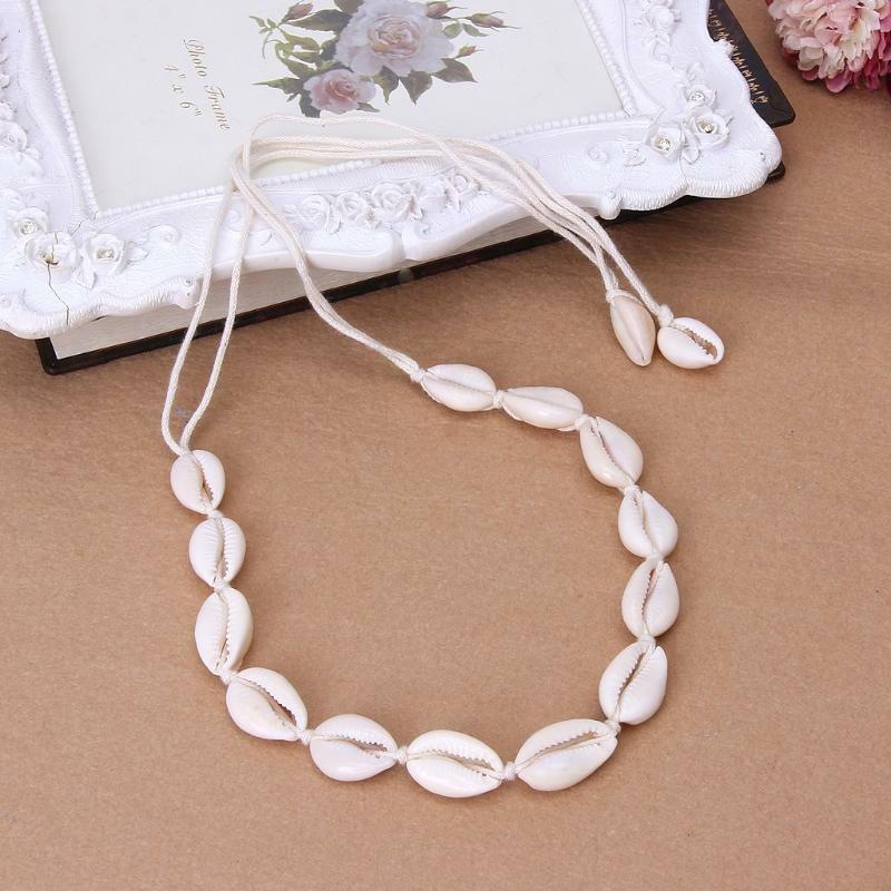 Summer Beach Natural Shell Handmade Hawaii Wakiki Boho Choker Necklace For Women