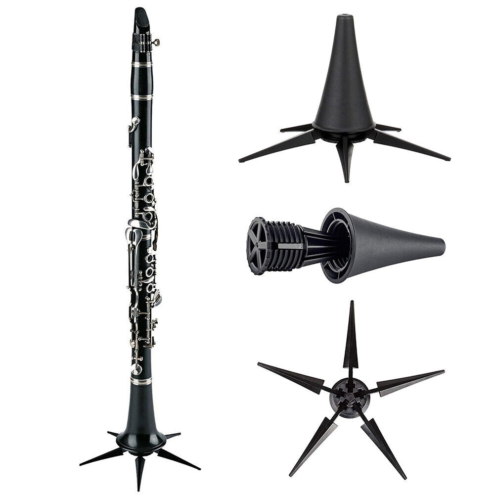 Clarinet Portable Holder Support with 5 Legs Folding Base Musical Accessory