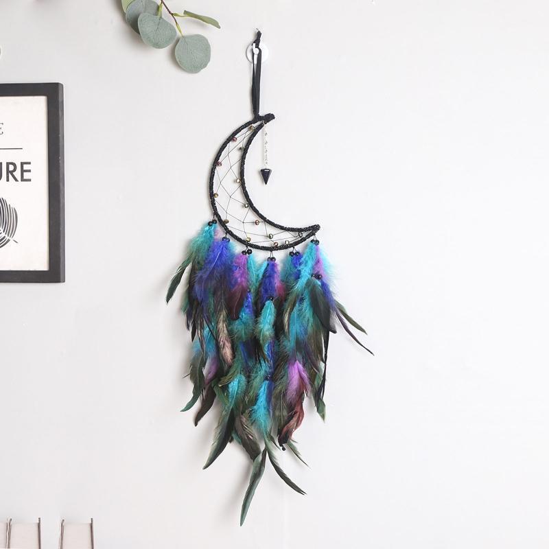Elegant Dreamcatcher for Kids Moon Dream Catchers Wall Hanging Handmade Craft