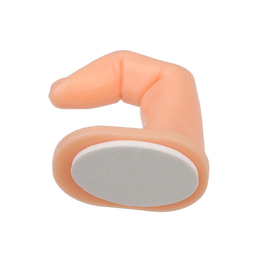 2pcs Nail Art Practice Fingers False Nail Polish Training Tool without Nails