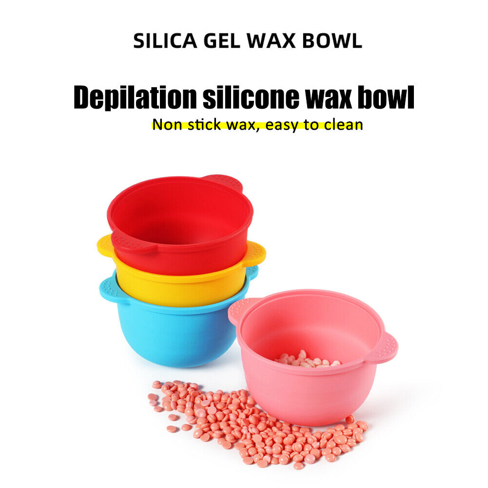 400ml Silicone Wax Warmer Bowl Hair Remove Waxing Heat-resisting Pot (Pink)
