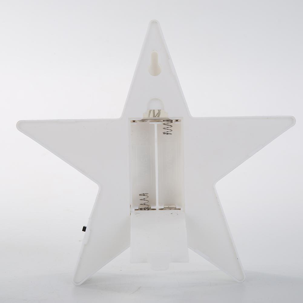 Star Shaped LED Night Light Household Club Indoor Kid Bedroom Decor (White)