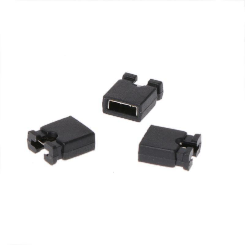 100 Pcs 2.54mm Standard Jumper Blocks Caps For Hard Drive CD DVD Motherboards
