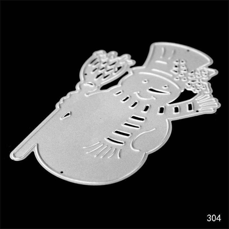 Christmas Snowman Metal Dies Scrapbooking Metal Cutting Dies Craft Stamps Die
