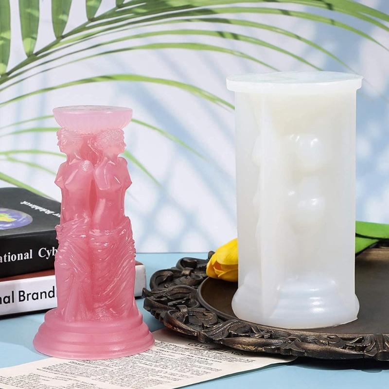Roman Column Mold Diy Portrait Scented Candle Body Gypsum Mould