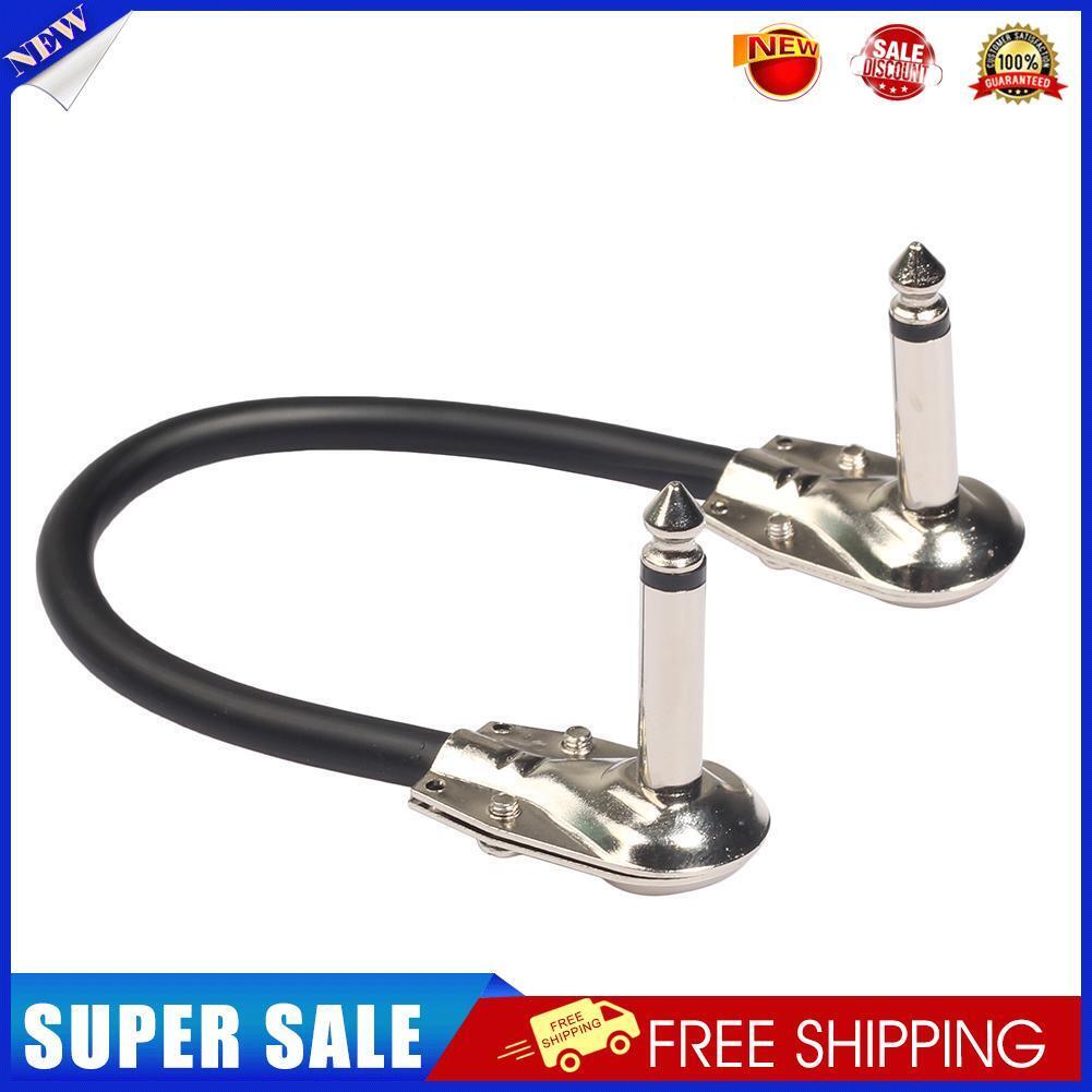 Right Angle 15cm 6.35mm Male to Male Guitar Patch Cable for Effect Pedals