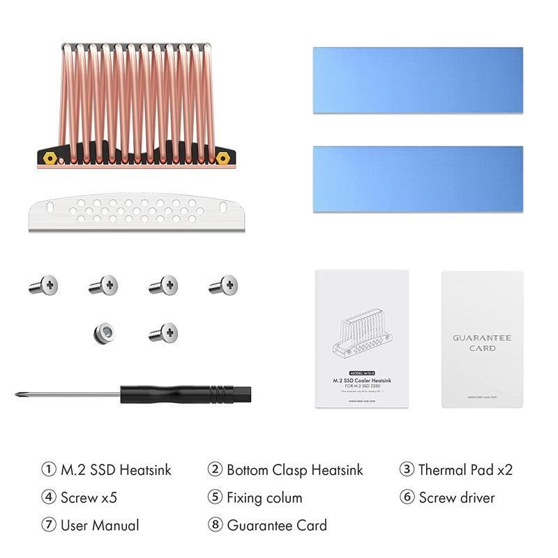 Stylish M.2 2280 SSD Heatsink Heat Dissipation Radiator Cooling Thermal Pad NVME