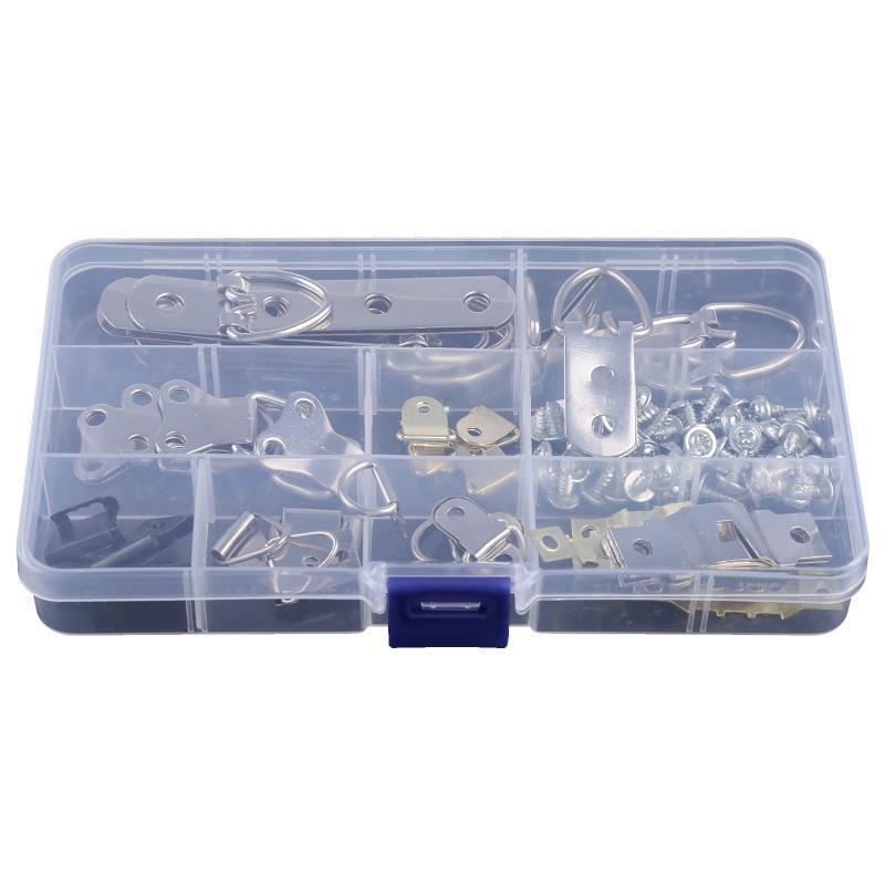 96pcs/set Picture Photo Frame Hanging Hooks With Screws Kit For Office Home