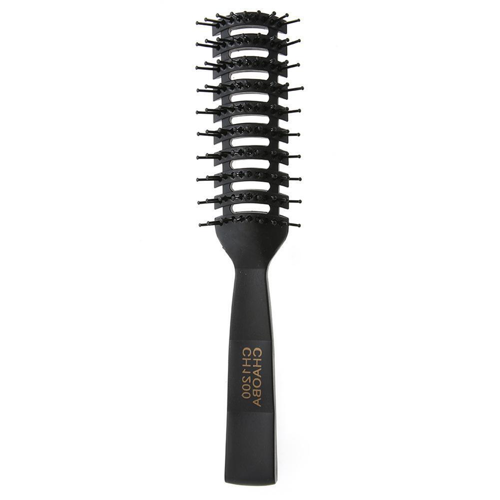 Pro Anti-Static Hair Comb Brush Ribs Hairbrush Salon Hair Care Styling Tool