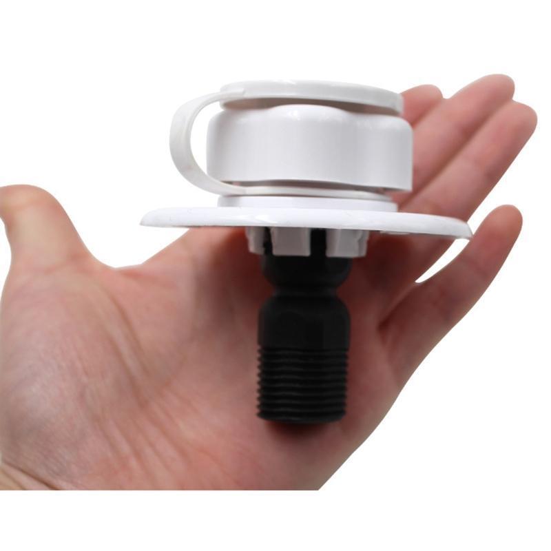 RVs Gravity Water Inlet Round Fill Dish Hatch Tank Filling Port with Check Valve