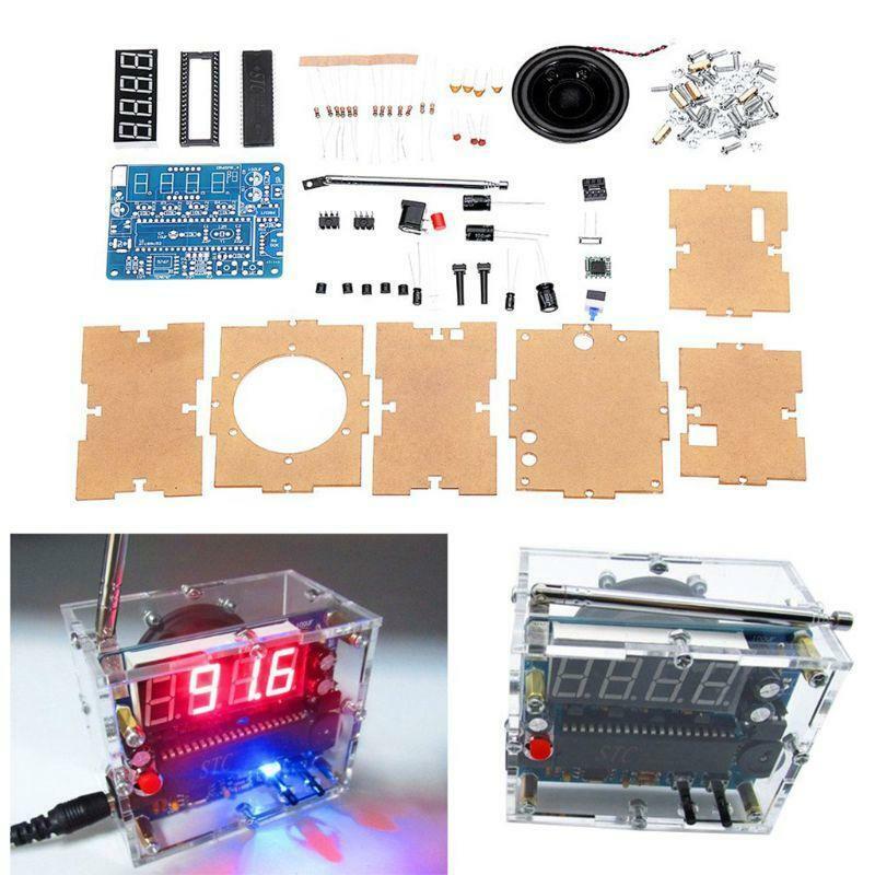 DIY Mini Digital FM Radio 87MHZ-108MHZ 2W 8ohm Speaker Electronics Kit Kits &DIY