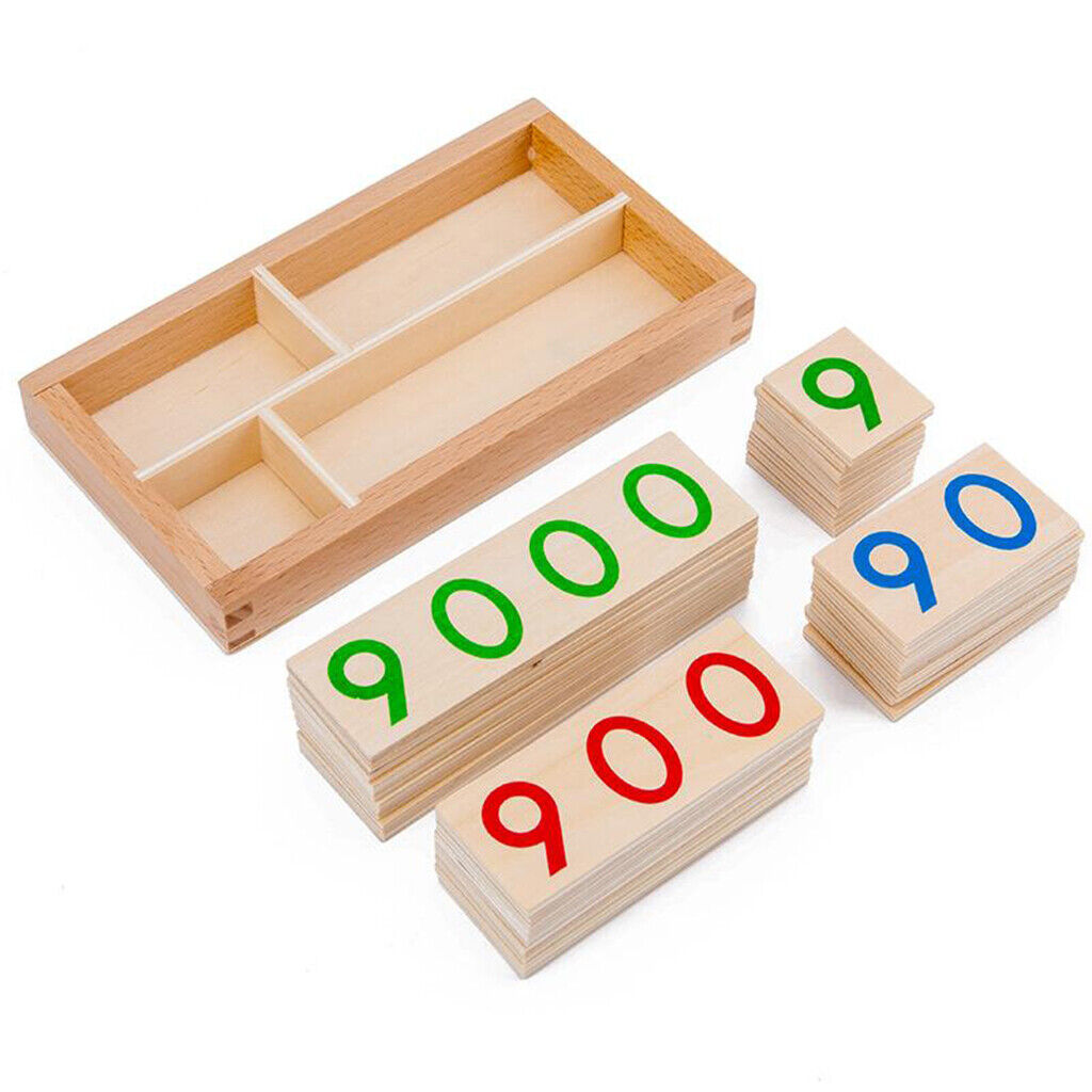 Number Card Early Learning Montessori Activity for 3 4 5 Years Old