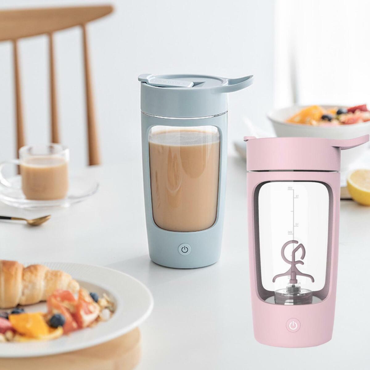 4pcs  Electric Protein Shaker Bottle Shaker Cups Mixer Cups 650ml