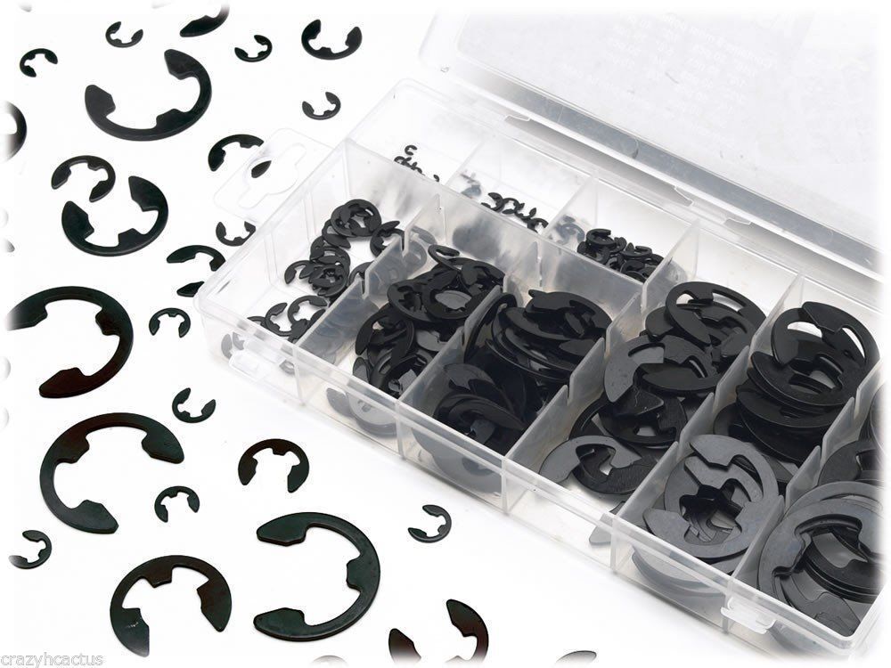E-Clip Assortment Set 300PCS Eclip Retaining Ring Fastener Kit Industrial Solid