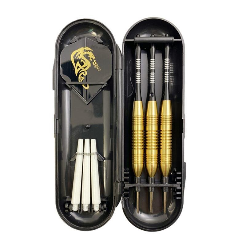 Steel Tip Darts 14 Pcs Sets Nonslip Brass Barrel Aluminum Shaft Dart Shafts Flig