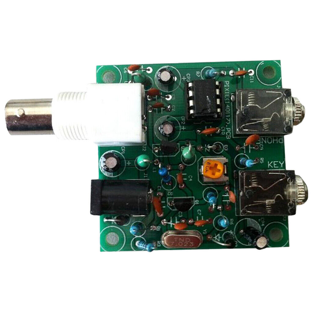 HAM RADIO 40M 9V-12V CW Shortwave Transmitter QRP Pixie Kit Receiver