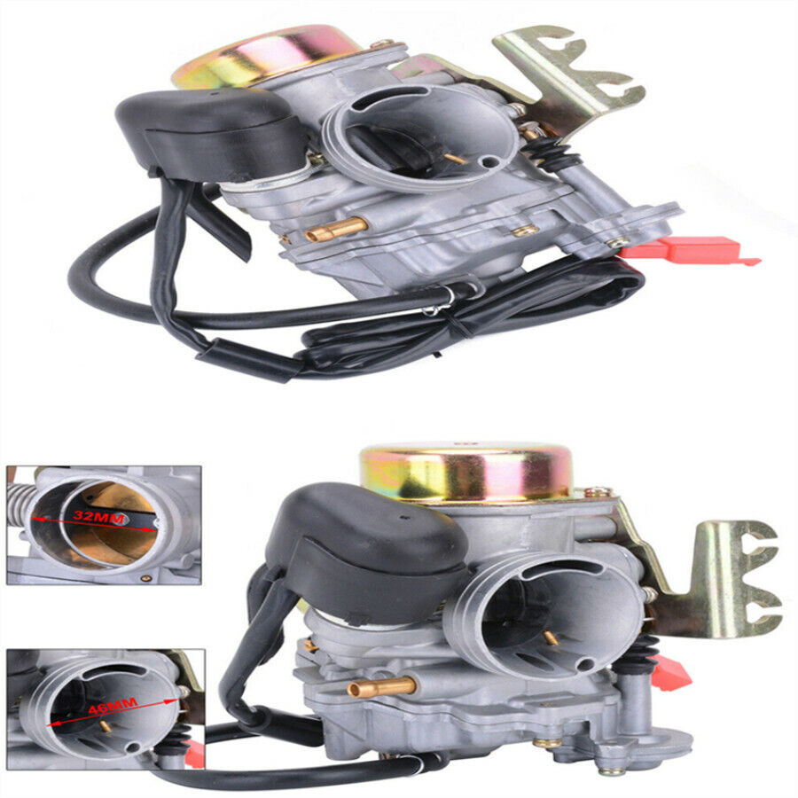 32mm Performance CVK32 Carb Carburetor Aluminum For GY6 150-250CC ATV Scooter