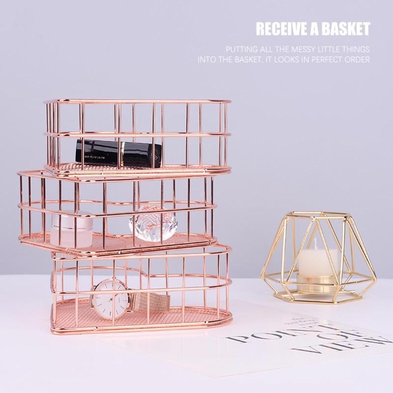 Heart Shape Makeup Storage Tray Cosmetic Organizer Holder Jewelry Display Tray