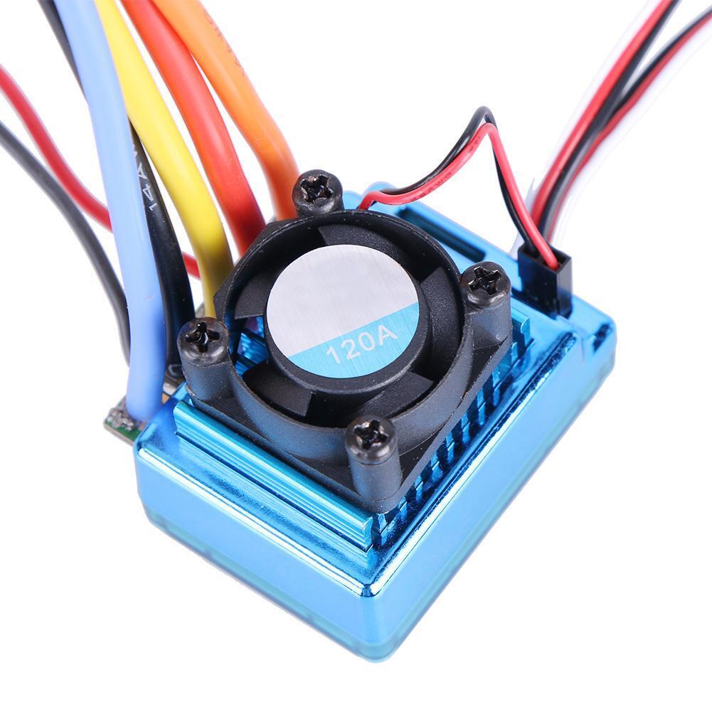 Brushless 120A Sensor Large Current Speed Controller for 1:8 1:10 RC Car