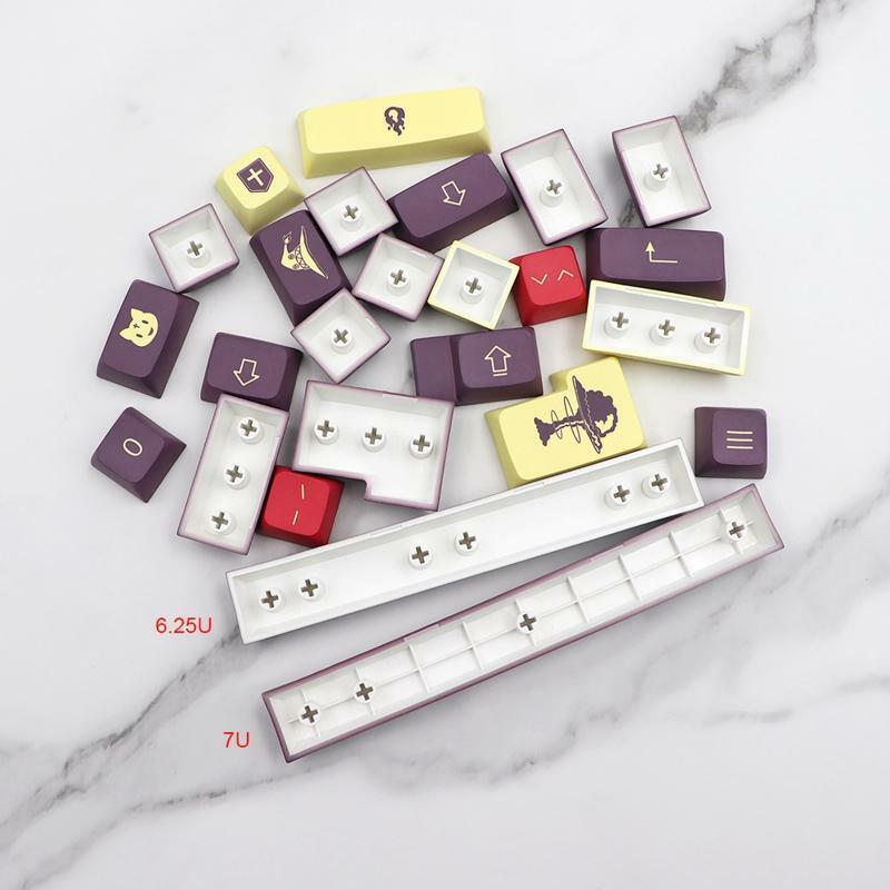 Explosion 130-Key Keycaps XDA Dye Subb for Cherry MX Switch Mechanical Keyboard