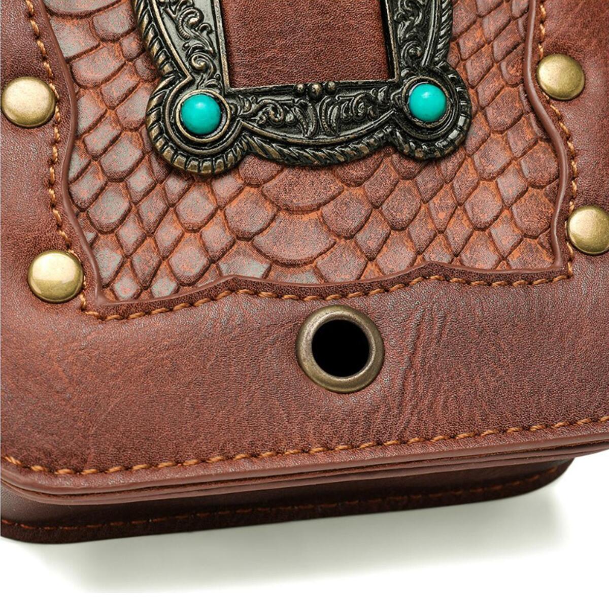 Punk Women Girls Crossbody Shoulder Bag Wallet Hip Holster Belt for Cycling