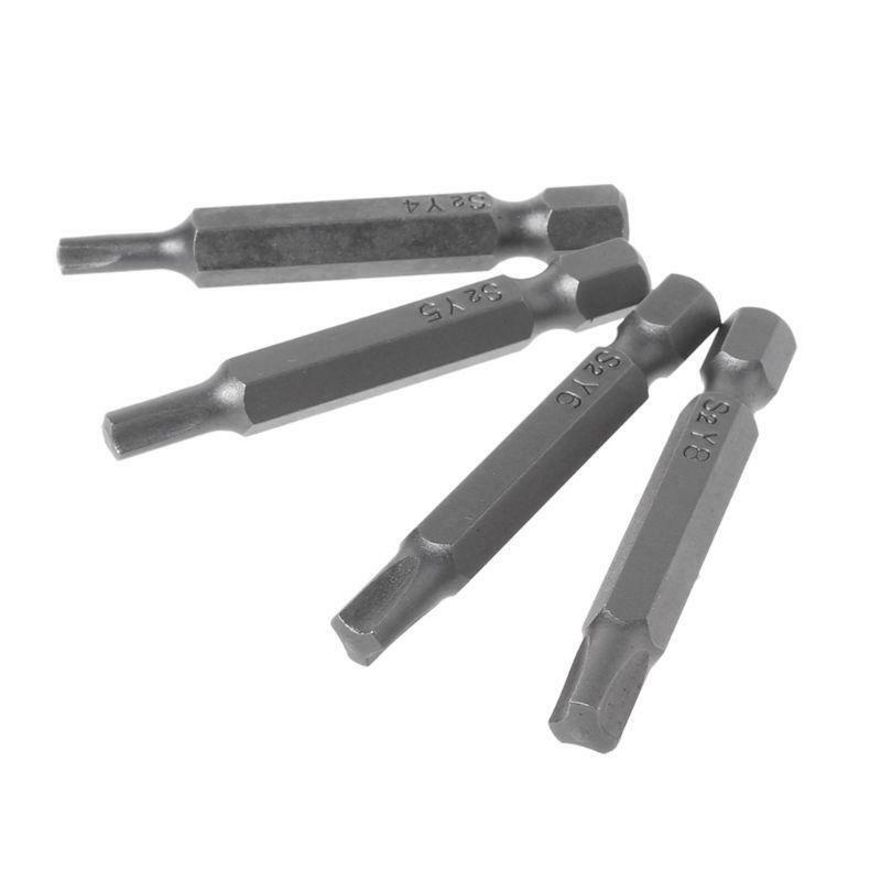 4pcs/set Magnetic Y Shaped Screwdriver Bits For Bicycle Repair Tools Triangle Y4