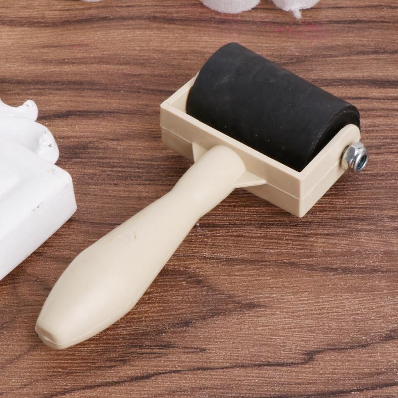 3.5cm Heavy Duty Hard Rubber Roller Printing Screen Plastic Frame Craft Tool