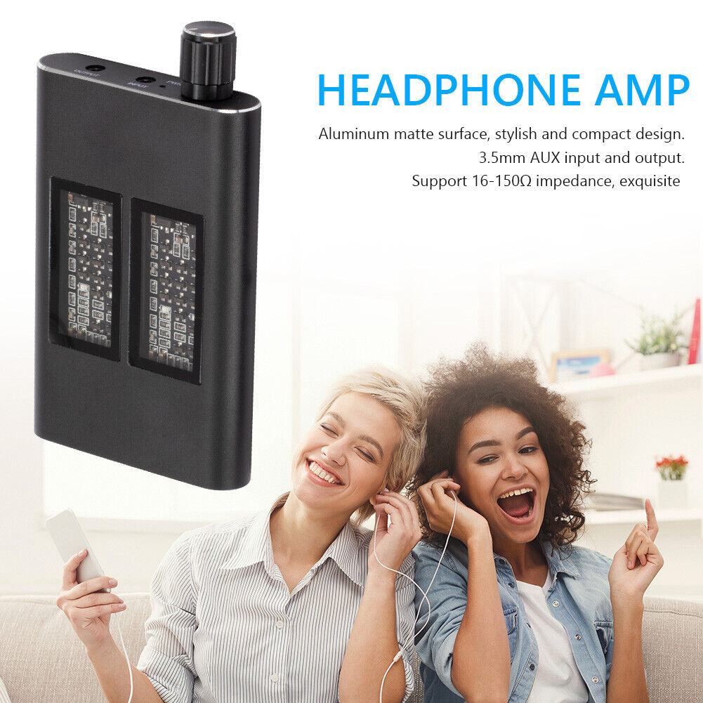 HiFi Headphone Earphone Amplifier 3.5mm Jack Aux Audio Amp for Mobile Phone