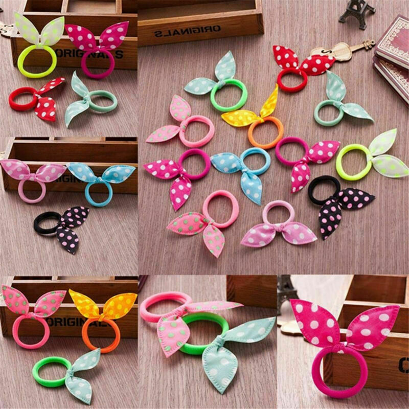 12Pcs Fashion Korean Girls Bunny Ear Headband Rabbit Ear Hair Band Bow Tie