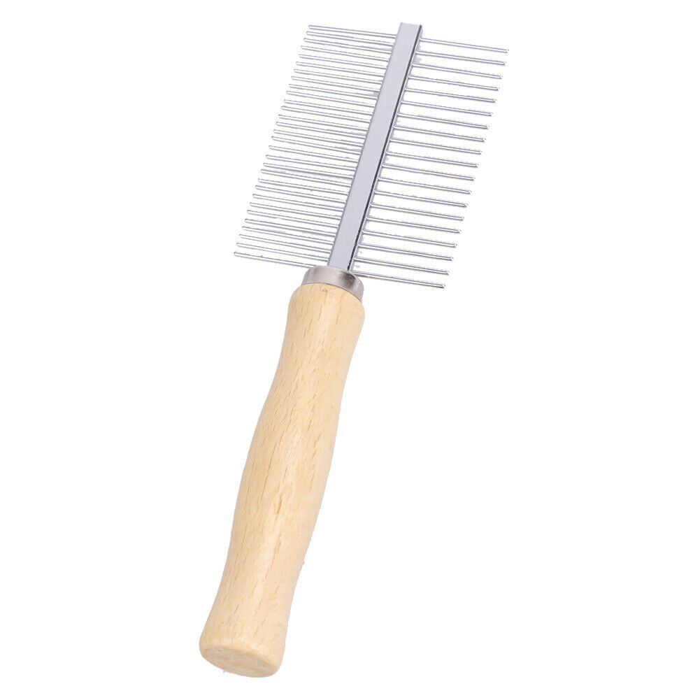 Stainless Steel Pet Dog Cat Hair Fur Double-sided Brush Comb Grooming