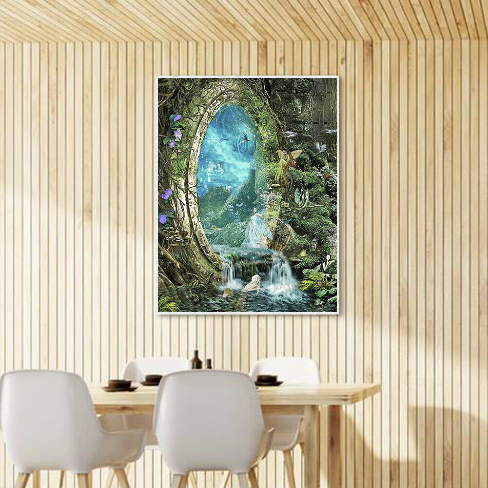DIY Full Drill Diamond Painting Forest Fairy Tale Rhinestone Mosaic Picture