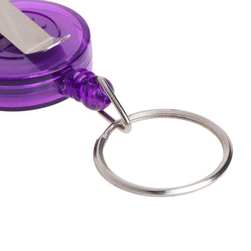 Fly Fishing Tool Zinger Retractor Retractable Reel Holder Key Chain Nylon Cord