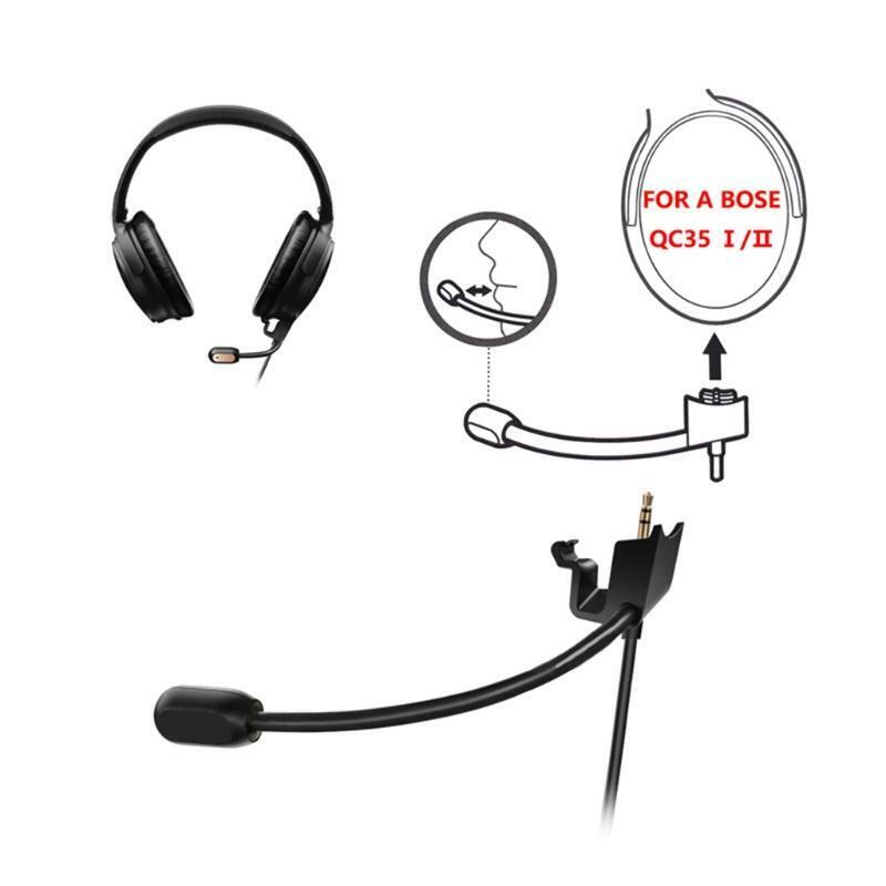 Detachable Gaming Headphone Cable 3. 5mm Noise Canceling Headset for BOSE-QC35II