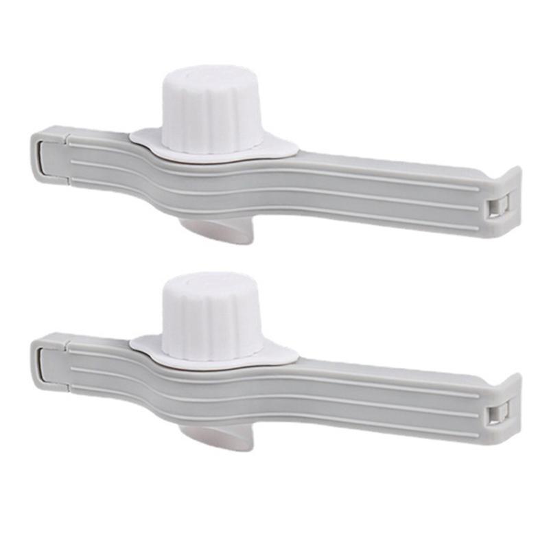 Food Bag Sealing Clips 2 Pcs Seasoning Clip with Lid  Moisture Seal Clamp