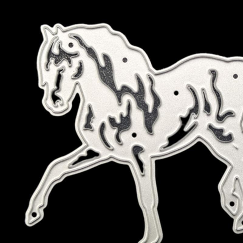 Animal Horse Metal Cutting Die Exquisite Scrapbooking Embossing Mould Template