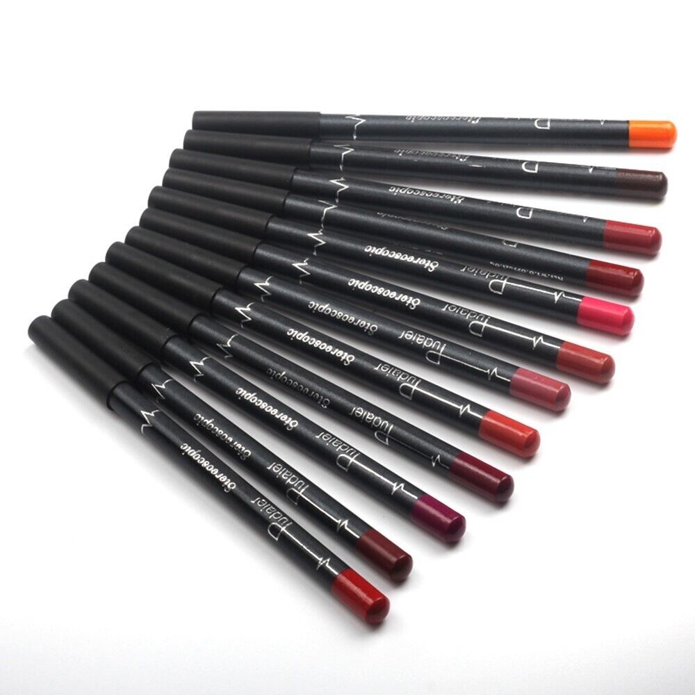 Waterproof Longlasting Beauty Lip Pen Lip Liner Pencil Set Matte Cosmetic