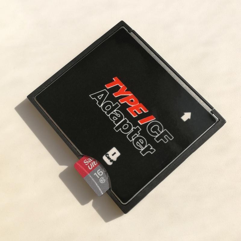 Dual Slot Micro-SD TF to CF Adapter Compact Card Holder Type I Card Converter