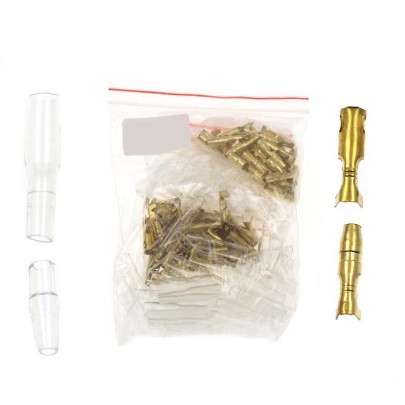 200Pieces 4mm Brass Male and Female Bullet Terminals for Car Truck Motorcycle